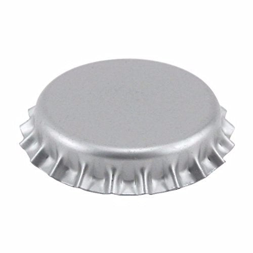 FastRack 144 Oxygen Absorbing Beer Bottle Caps | 26mm Pry-Off Silver Standard Homebrew Bottle Tops for Glass Bottles | PVC-Free Crown Caps for Beer Bottling - color: Silver