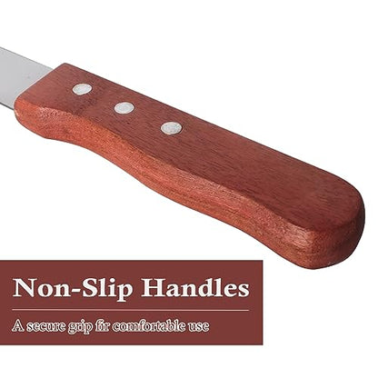 Bread Knife, Stainless Steel Serrated Bread Knife for Homemade Bread, Cakes & Bagels, 10 Inch Kitchens Knifes Saw Breads Cutter, Bagel Sourdough Slicer Knifes with Wooden Handle