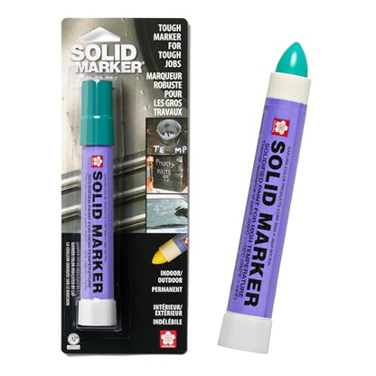 Sakura Solid Paint Markers - Permanent Marker Pens - Window, Wood & Glass Marker - Green Paint - 1 Pack - color: Green Paint