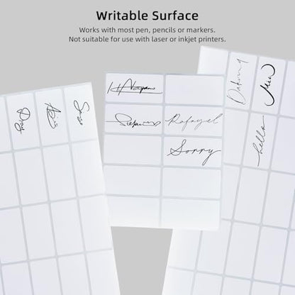 Homrelaxy 1400 Pcs 1"x2" Permanent Labels, Blank Labels Total, Non-Printable, Strong Adhesive, All-Purpose Handwriting Labels for Organizing, Files, Boxes (Pack of 2) - size: 1"x2" (Pack of 2)