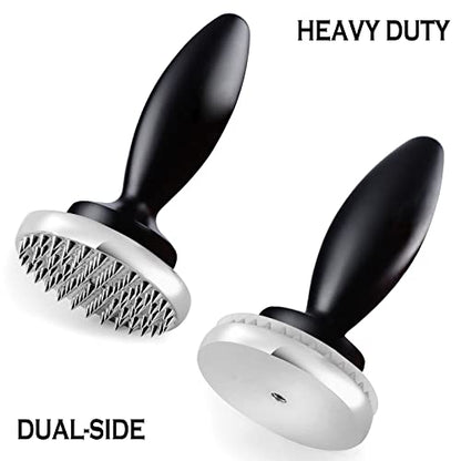 Reversible Meat Tenderizer and Pounder Dual Sided Meat Tenderizer Mallet Marinating Prep Tool, Mysterious Black