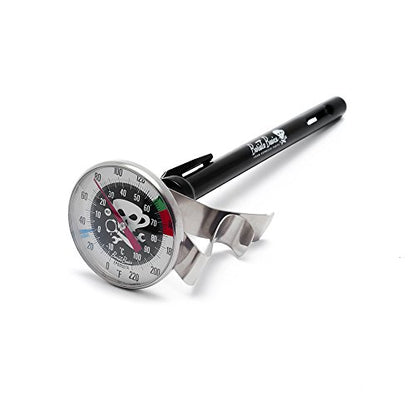Barista Basics 5" Adjustable Milk Frothing Thermometer for Perfect Espresso, Latte, Coffee - NSF Approved, 0-220°F Range - size: SHORT(5")