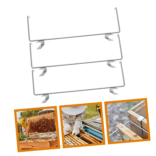 UKCOCO 3pcs Stainless Steel Beehive Frame Holder Beekeeping Tool Beehive Stand Bee Nest Support