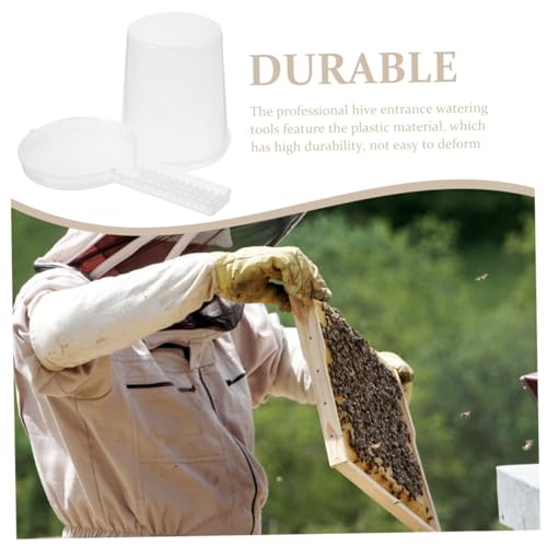 VANZACK 6pcs Bee Feeder Water Dispenser for Beehives Durable Water Feeding Station with Scale Easy to Operate Beekeeping Supplies for Bees Lightweight and Convenient Automatic Feeding Tool