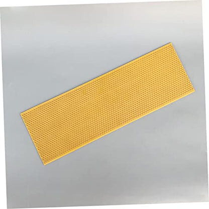 LIOOBO 3pcs Deep Honeycomb Beehive Foundation Durable Plastic Comb Foundation for Efficient Honey Production Easy to Use Beekeeping Supplies Orange