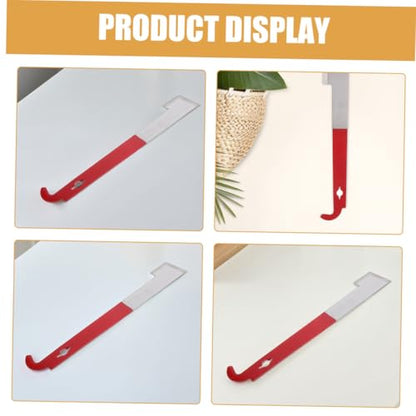 BESPORTBLE 3pcs Stainless Steel J Shaped Beekeeping Hive Tool Durable Bee Frame Lifter and Debris Scraper for Efficient Hive Maintenance and Care