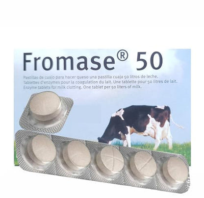 Microbial Rennet Tablets for Cheese Making, 6 Tablets, 78 Gallons Milk Capacity, Use 1 tablet for 13 Gallons of milk