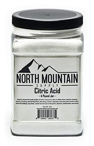North Mountain Supply Pure Food Grade Citric Acid - 4 Pound Jar - size: 4 Pound (Pack of 1)