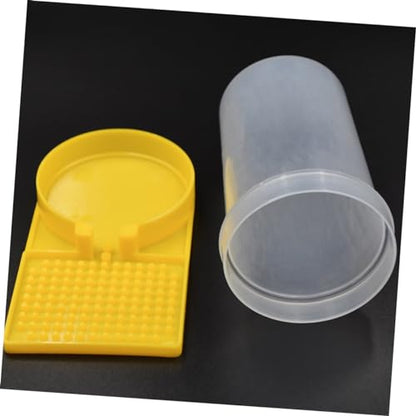 4Pcs Durable Bee Water Feeders for Garden Convenient Beehive Entrance Dispenser Cups Easy to Operate Bee Drinking Station for Beekeeping