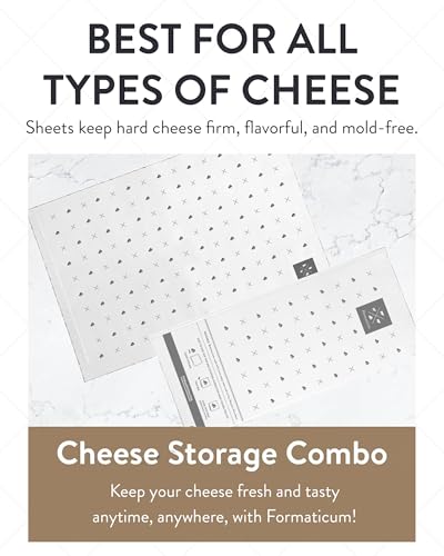 Formaticum Reusable Storage Bundle - Includes Reusable Cheese Storage Bags and Reusable Cheese Storage Sheets, Gift for Charcuterie Board Presentation and Food Tasting Events - size: Reusable 10-Pack-Bags & 10-Pack-Sheets