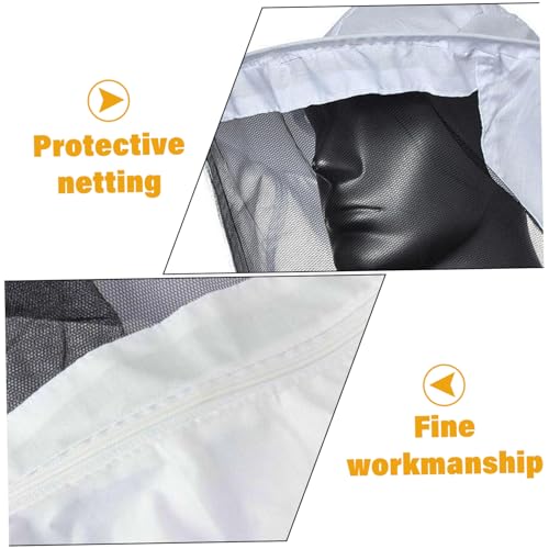 Beekeeping Suit, Practical Portable Lightweight Bee Keeping Suit Breathable Bee Jacket with Veil Hat for Men & Women Keeper for Men Beekeeping