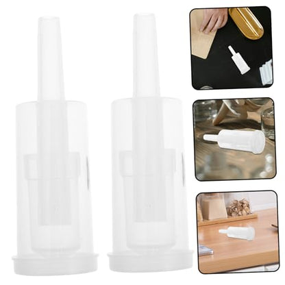 3sets Air Locks for Homemade Wine Check Valves One Way Valves for Brewing Fermenting Lightweight Easy to Replace Wine Accessory 6pcs*3