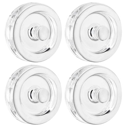 Jillmo Easy Grip Glass Fermentation Weight 3.15 Inch, Food Grade Fermenting Weights for Wide Mouth Gallon Jars, Canning Pickling Weights, Pack of 4 - size: 3.15 inch