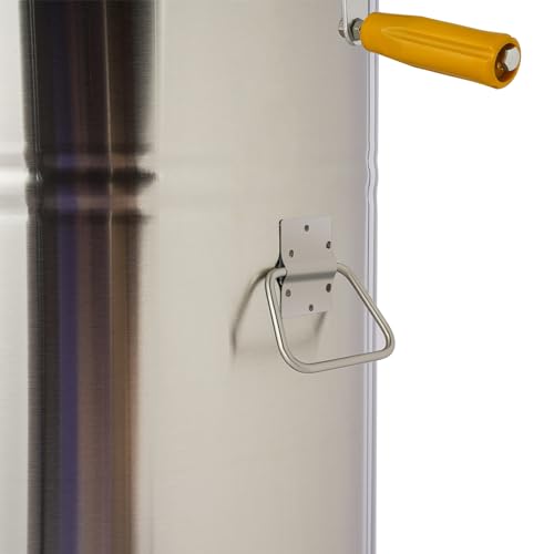 2 Frame Honey Extractor,Stainless Steel Manual Bee Honey Extractor,Beekeeping Equipment for Beekeeping Farms, Food Factories