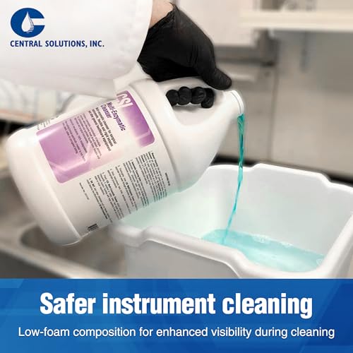 CSI Central Solutions Multi Enzymatic Cleanser - Hospital Grade Medical Instrument Cleaner for Presoak and Manual Processing, 1 Gal - style: Original