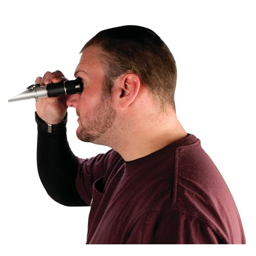 Performance Tool W80158 Multifunction Refractometer - Brix Scale, Measures DEF, Ethylene Glycol, Propylene Glycol, Battery Fluid, Anti-Freeze, Brewing Beer, Making Wine and More