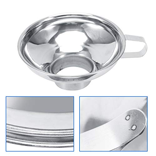 Stainless Steel Canning Funnel, Wide Mouth Funnel Wide Mouth Canning Funnel Canning Funnel for Wide and Regular Jars(Large) - size: Large