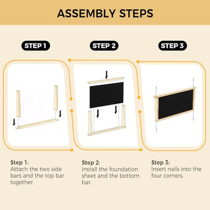 Honey Lake 10 Pack Deep Beehive Frames with Beeswax Coated Foundation Sheets, Unassembled Wooden Deep Bee Frames for Langstroth Beehives (Black) - color: 10Pack-Black