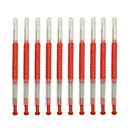 Abaodam 10pcs Beekeeping Grafting Needles Red with Non-Slip Grip for Precise Bee Transfer and Queen Rearing Tool Kit for Honey Bee Hive Management