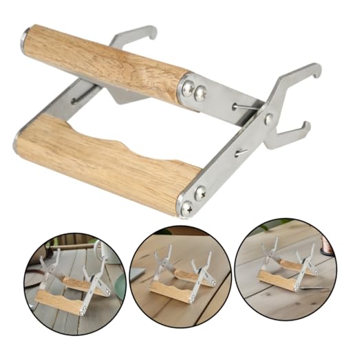 Hemoton 3pcs Beehive Frame Holder and Bee Frame Grip Tool with Wooden Handle for Beekeeping Hive Lifting and Secure Handling in Apiary Equipment
