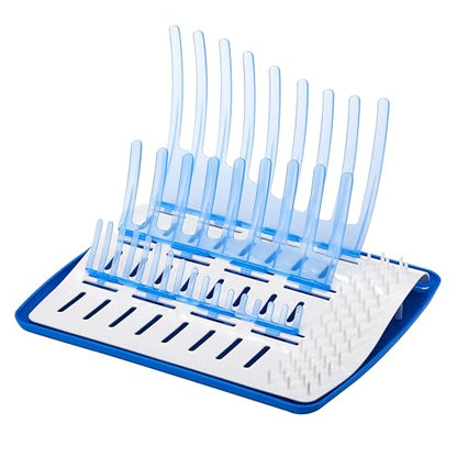 Dr. Brown's Folding Baby Bottle Drying Rack for Easy Storage - Dry Nipples,Pacifiers and Other Baby Essentials,BPA Free,(Pack of 6) - color: Folding Drying Rack (Pack of 6)