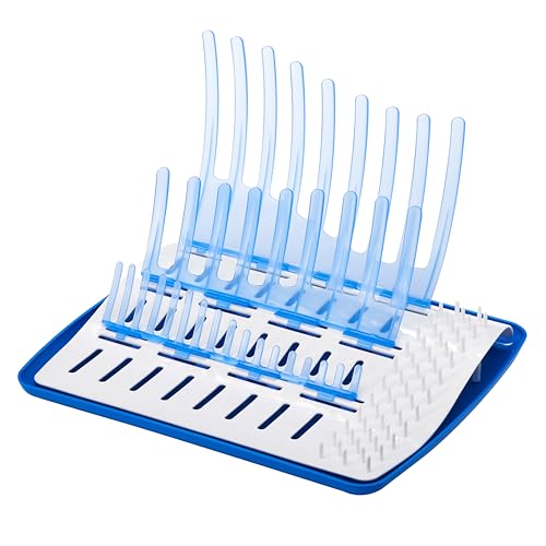 Dr. Brown's Folding Baby Bottle Drying Rack for Easy Storage - Dry Nipples,Pacifiers and Other Baby Essentials,BPA Free,(Pack of 6) - color: Folding Drying Rack (Pack of 6)