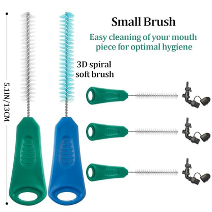 Patelai 8 in 1 Hydration Bladder Cleaning Kit Includes 3 Different Brushes and Drying Collapsible Bladder Frame, Water Reservoir Backpack Cleaning Kit - color: Blue and Green