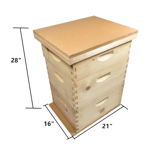 GL-2B1SK-ER Beekeeping Double Deep Box Beehive Kit