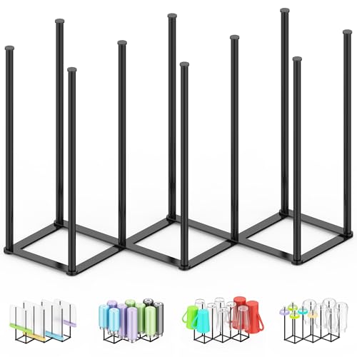 Collapsible Bottle Drying Rack, Foldable Baby Bottle Drying Rack, Portable Drainer Stand Holder for Water Bottles, Cup, Reusable Silicone Bag, Cutting Board (Black) - color: Black
