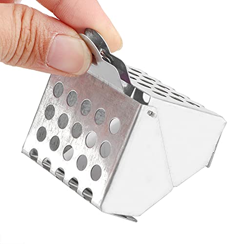 Efficient Galvanized Bee Catcher Clip - Essential Beekeeping Equipment, 2 Bee Queen Cages for Catching Bees