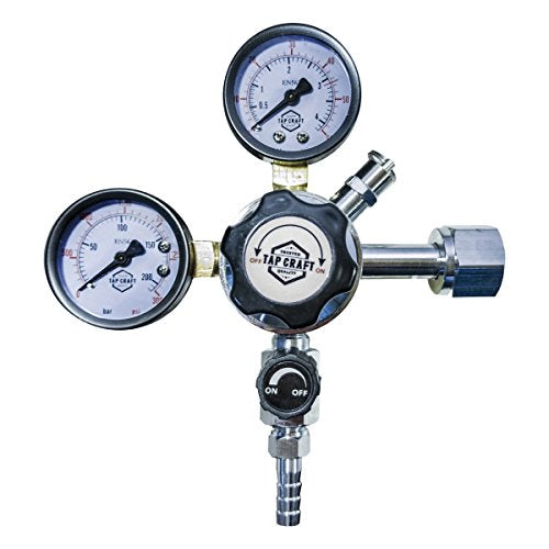 HomeBrewStuff Door Mount Kegerator Keg Tap Conversion Kit w/Sanke Coupler, Pro Series Regulator, and 5 LB Co2 Tank 1CH-D-PR-T