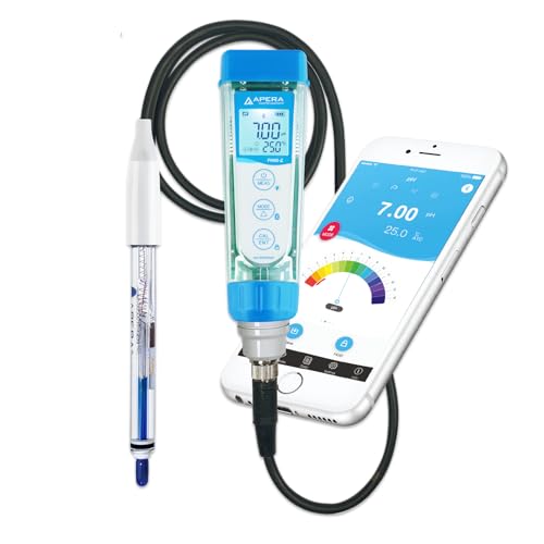 Apera Instruments PH60Z-HT Smart Handheld pH Meter Tester Kit with LabSen 865 pH/Temp. Electrode for Lab-Grade pH Measurement in High Temperature and/or Corrosive Water Solutions - style: High Temperature