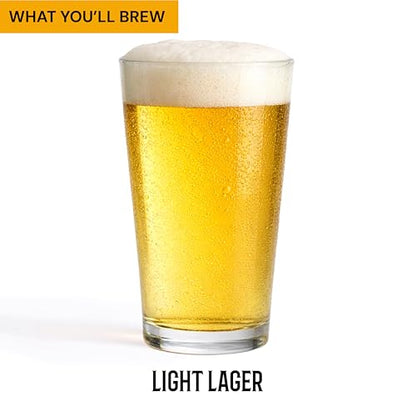 Craft a Brew - Beer Recipe Kit - Light Lager - Home Brewing Ingredient Refill - Beer Making Supplies - Includes Hops, Yeast, Malts, Extracts - 5 Gallons - color: Light Lager