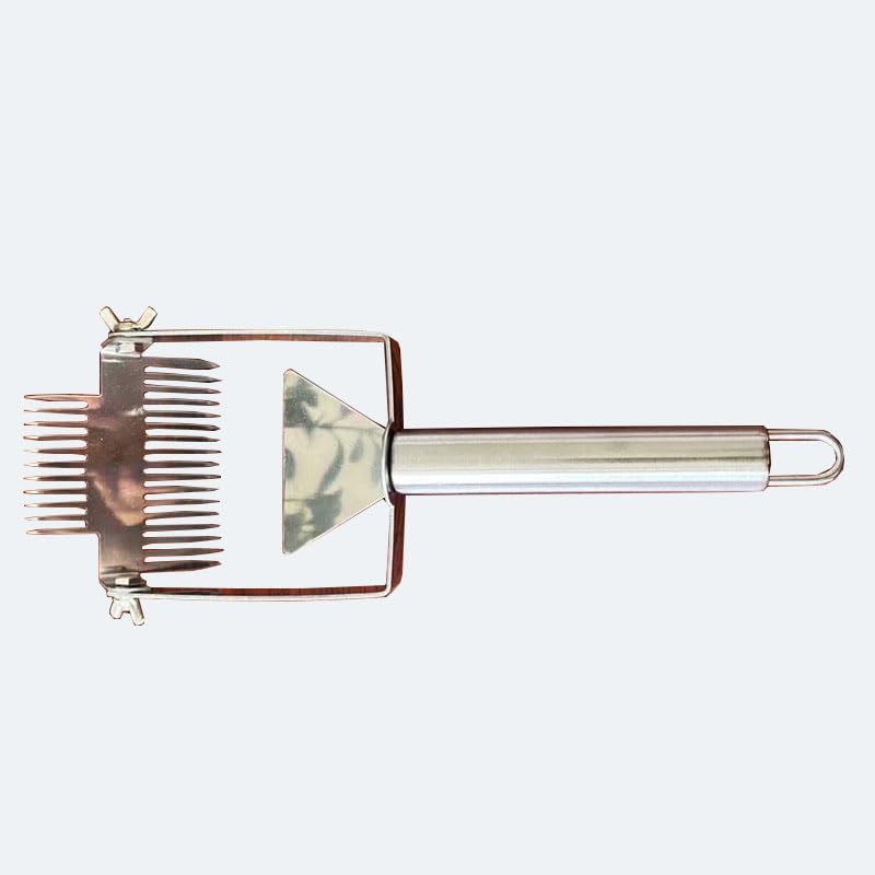 Multifunctional Stainless Steel Uncapping Forks Double Needle Beekeeping Tools Suitable for Honey Honeycomb Scraper (Color : Adjustable A) - color: Adjustable A