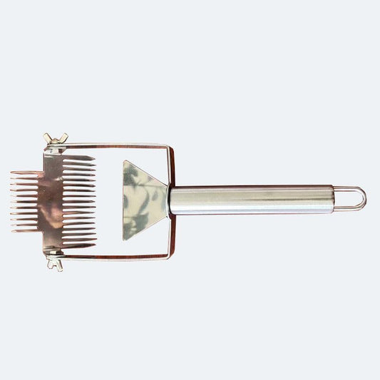 Multifunctional Stainless Steel Uncapping Forks Double Needle Beekeeping Tools Suitable for Honey Honeycomb Scraper (Color : Adjustable A) - color: Adjustable A