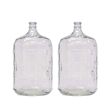 Home Brew Ohio 5 Gallon Glass Carboy Set of 2