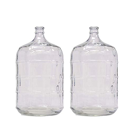Home Brew Ohio 5 Gallon Glass Carboy Set of 2