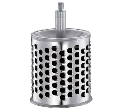 Zassenhaus Classic Drum Grater, Manual Kitchen Grater, Painted Metal, Beech Wood, Stainless Steel, Suction Base, 2 Grating Drums and Pestle, Can be Used as Vegetable Cutter, Cheese Grater and Slicer - color: Red