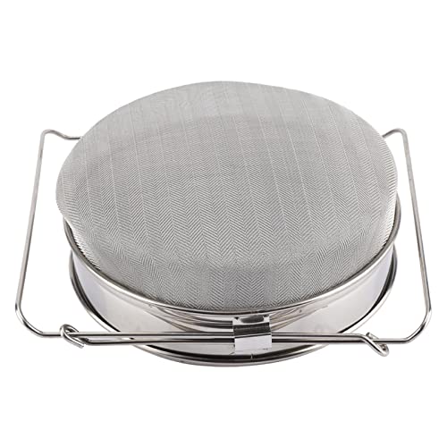 Mingzhe Stainless Steel Double Honey Strainer Sieve with Adjustable Arms for Honey Filtering 1 Set