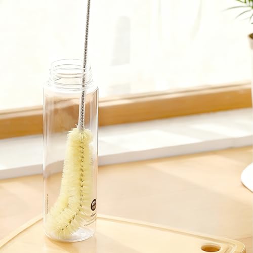 16 Inch Long Handle Bottle Brush Cleaner for Narrow Neck Bottles, Water Bottles, Wine Glasses, Mugs, Jars, and Tumblers – Soft Bristles Deep Cleaning Brush for Kitchen and Barware (1 Pack)