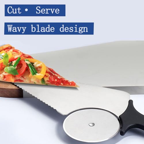 multifunctional cortador pizza espátula de acero inoxidable y cortador de tortas，apply-pie server， cake cutter，Single-blade multifunctional pizza knife