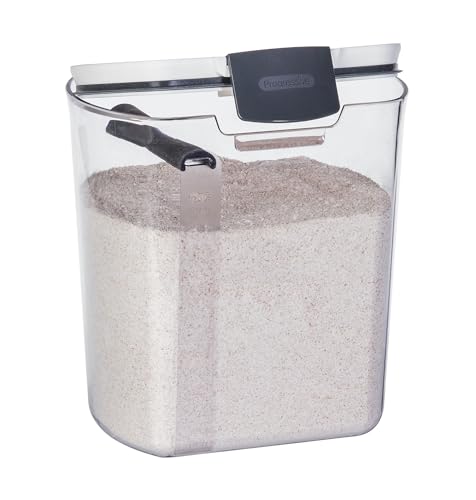 ProKeeper Flour Storage Container, 4-Quart Capacity, Includes Leveling Bar for Mess-Free Measuring - color: Flour Keeper, size: 1 Piece