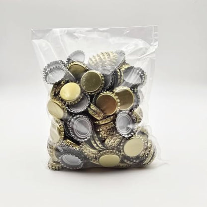 FastRack 288 Oxygen Absorbing Beer Bottle Caps | 26mm Pry-Off Gold Standard Homebrew Bottle Tops for Glass Bottles | PVC-Free Beer Crown Caps for Bottling - color: Gold