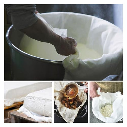 1pc Cotton Gauze Muslin Cheesecloth - Ideal for Tofu, Butter, and Cheese Making | Kitchen Gadget for DIY Soy Pressing and Baking(60x60cm) - size: 60x60cm