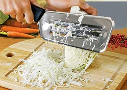 YukaBa Cabbage Kitchen Knife Slicer Chopper Shredder Sauerkraut Cutter Coleslaw Grater (Black) - color: Black