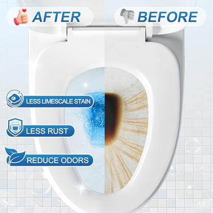 KIISIISO Toilet Bowl Cleaners-9 Bottles, Blue Toilet Bowl Cleaner Tablets in Bottles with Sustained-Release Technology, Upgraded Automatic Cleaning Solution Prevent Stain Build Up, 63.5 oz - size: 1 Count (Pack of 9)