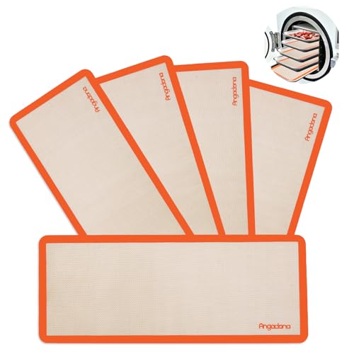 5 pcs Silicone Baking Mats For Harvest Right Freeze Dryer Medium Size Trays (Orange, M - Medium) - color: Orange