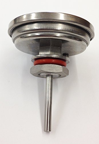 Quick Fit 2 In. Weldless Stainless Steel Thermometer for Home Brewing