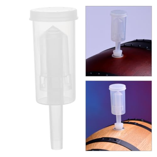 2pcs Three-piece Plastic One-way Valves Lightweight Wine Airlocks for Home Brew Accessory Suitable for Foods and Self-brewed Wine Professional and Personal Use