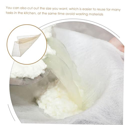 SMASOLO 18pcs Reusable Cheese Cloth for Straining Draining Tofu Making Muslin for Cooking Canning and Baking for Yogurt Oil and Poultry